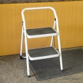 White 2 Step Folding Step Stool